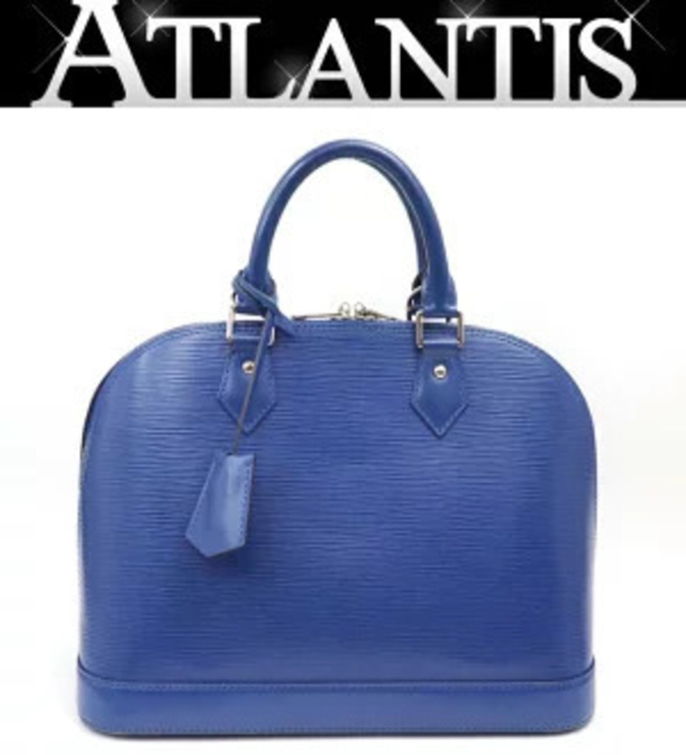 Louis Vuitton Alma Handbag Epi Leather Blue